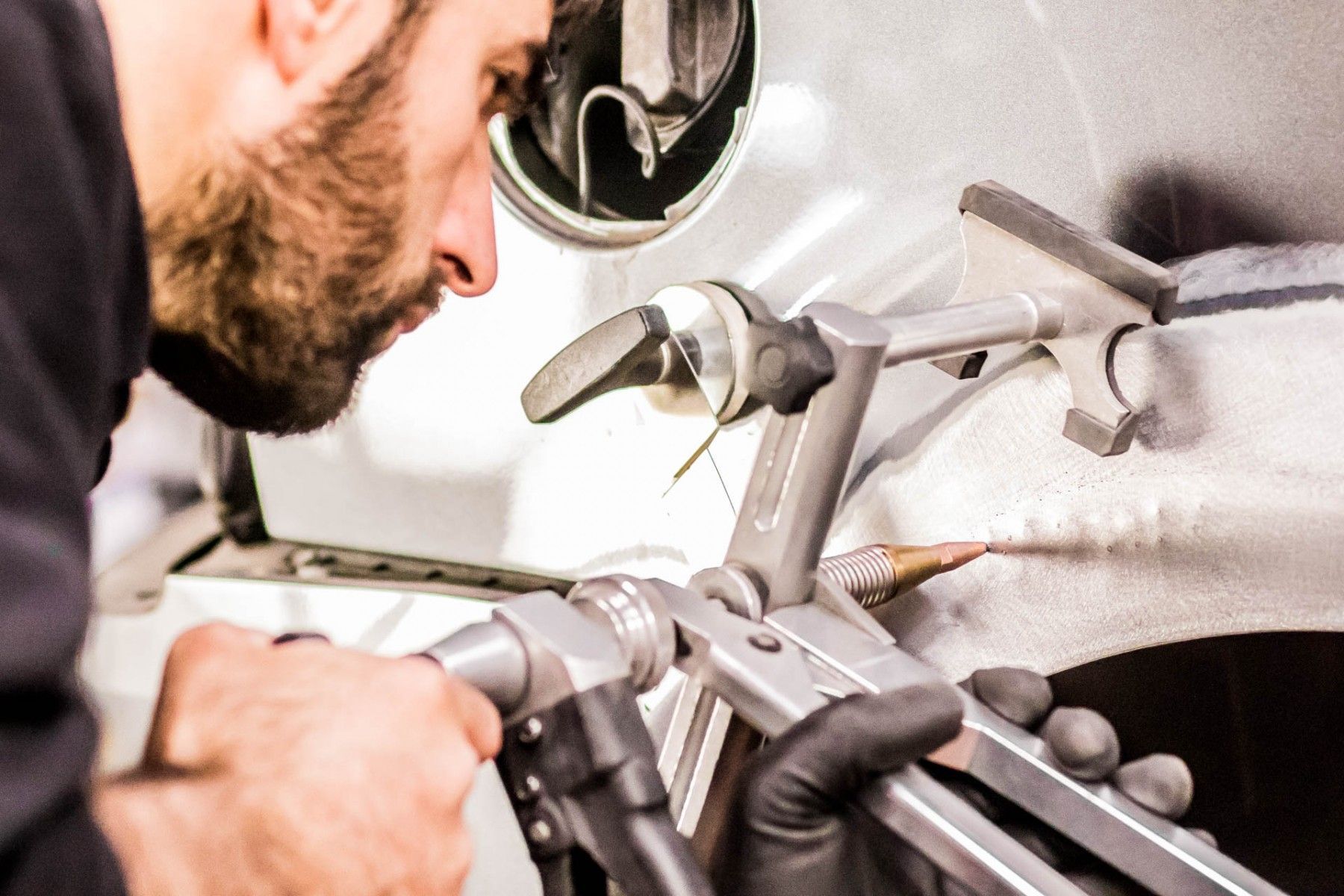 Reparatur der Carrosserie